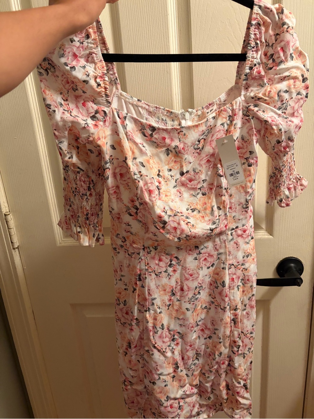 Women’s Pink Floral Off-Shoulder Dress